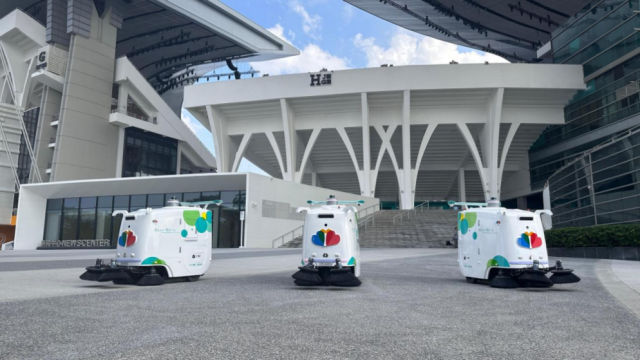 无人驾驶清扫车。受访者 供图