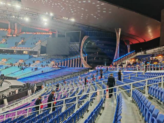 开幕式散场后观众区整洁干净。受访者 供图